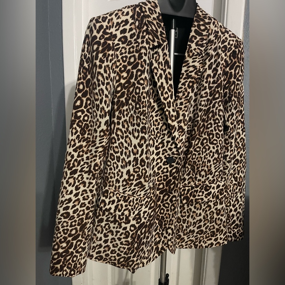 Guess animal print blazer